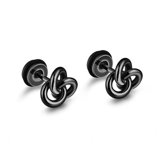 Buy z0008-21 Small Black Punk Stud Earrings For Women Men 2022 New Fashion Zircon Earrings