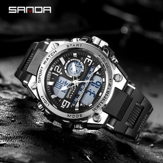 Dual Display Men Sports Watches G Style LED Digital Waterproof Watches