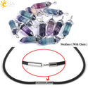 Women's Fluorite Necklaces Crystal Pendants