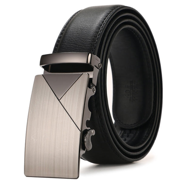 New Hot Selling Men Belt Fashion Pu Alloy Automatic Buckle Belt Business Affairs Casual Decoration Belt Men's Belts Luxury Brand