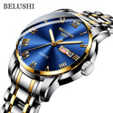 Top Brand Watch Men Stainless Steel Business Date Clock Waterproof Luminous Watches Mens Luxury Sport Quartz Wrist Watch