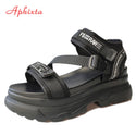 Platform Women Sandals Black Chunky