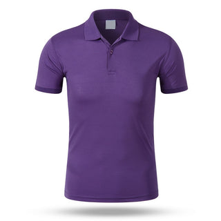 Buy purple 2022 Brand New Men's Polo Shirt Short Sleeve Loose Casual