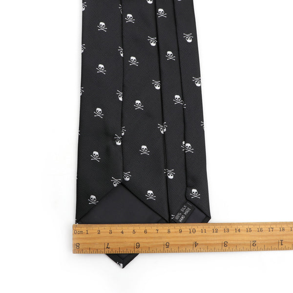 Skull Ties For Men New Casual Slim Classic Polyester Neckties Fashion Man