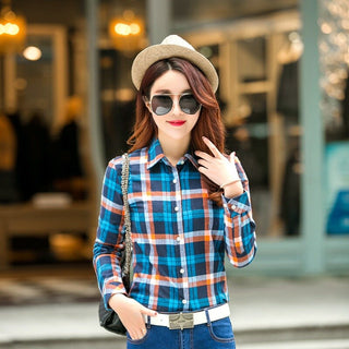 Buy j05 New Women Loose Blouses Thick Warm Cotton Casual Long sleeve Blouse