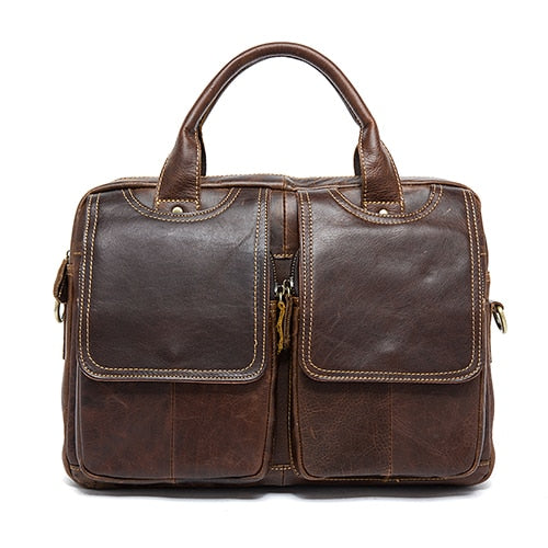 mens briefcase leather laptop bag genuine leather
