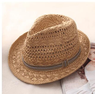 Buy khaki Women and Men Straw Hats