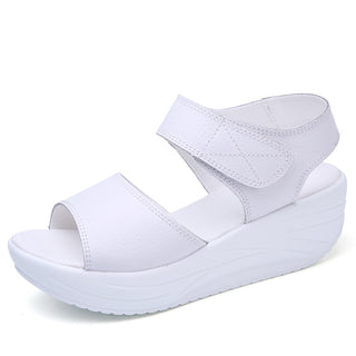 Buy white Ladies Genuine Leather Shoes Sandals