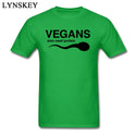 T-Shirts Vegans Also Need Protein Men's Slogan Letter Print