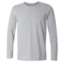 Gildan Brand Men's Long Sleeve T-shirts Spring Autumn Casual O Neck