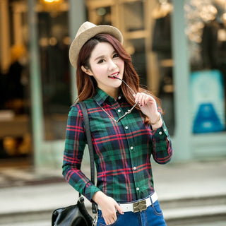 Buy j04 New Women Loose Blouses Thick Warm Cotton Casual Long sleeve Blouse