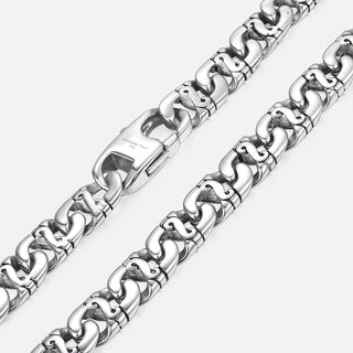 Buy 65cm26inch Mens Necklace 316L Stainless Steel Chain 9.5mm Heavy Marina Biker Silver