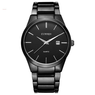 Buy black Business Men Watches Display Date Quartz-watch