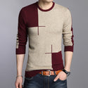 Men Casual Pullover Sweater Fashion O Neck Knitwear