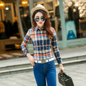 New Women Loose Blouses Thick Warm Cotton Casual Long sleeve Blouse
