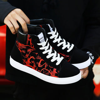 Buy red-1 New Men Canvas Street Shoes