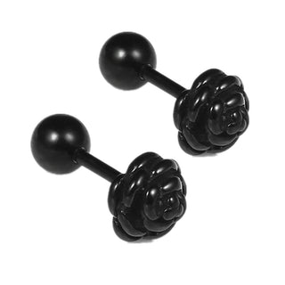Buy z0008-05 Small Black Punk Stud Earrings For Women Men 2022 New Fashion Zircon Earrings