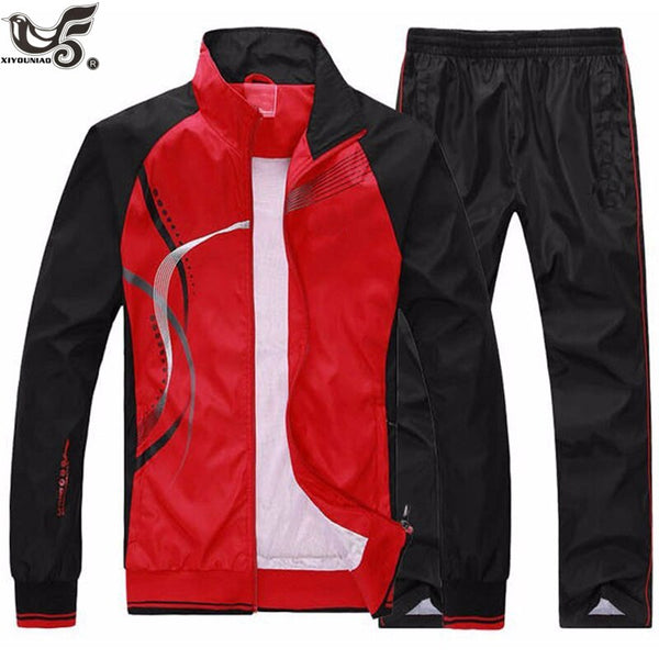 Men's Set Jogging Sportswear Jacket+Sweatpants