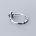 Real 925 Sterling Silver Dolphin Opening Ring For Women Trendy