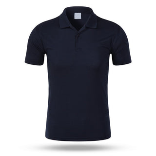 Buy navy 2022 Brand New Men's Polo Shirt Short Sleeve Loose Casual