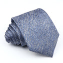 Blue Business Solid Classic Mens Tie Striped Necktie