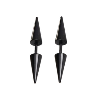 Buy z0008-09 Small Black Punk Stud Earrings For Women Men 2022 New Fashion Zircon Earrings