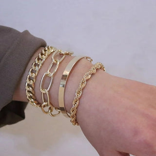 Buy s1-gold Charm Bracelets Bangles For Women