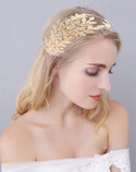 Trendy Fairy Beautiful Double-Layer Blade Headband Bridal Wedding Dress