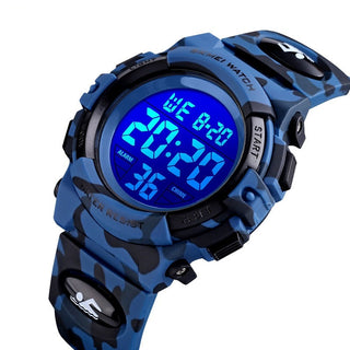 Buy with-box-2 Fashion Kids Watches Sport 5bar Waterproof Colorful Lights