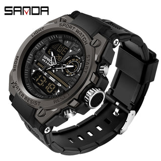Buy 6024-black Dual Display Men Sports Watches G Style LED Digital Waterproof Watches