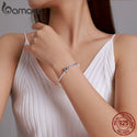 Sterling Silver Classic Snake Bracelet Women Personalized Charm Bracelet