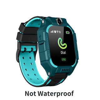 Buy green-not-waterproof Kids Smart Watch 2022 New Sim Card Smartwatch for Children SOS Call Phone Camera Voice Chat Photo Waterproof Boys Girls Gift Q19