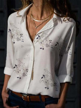 Long Sleeve Women Blouses 2022 Plus Size Turn-down Collar Blouse Shirt Casual Tops Elegant Work Wear Chiffon Shirts
