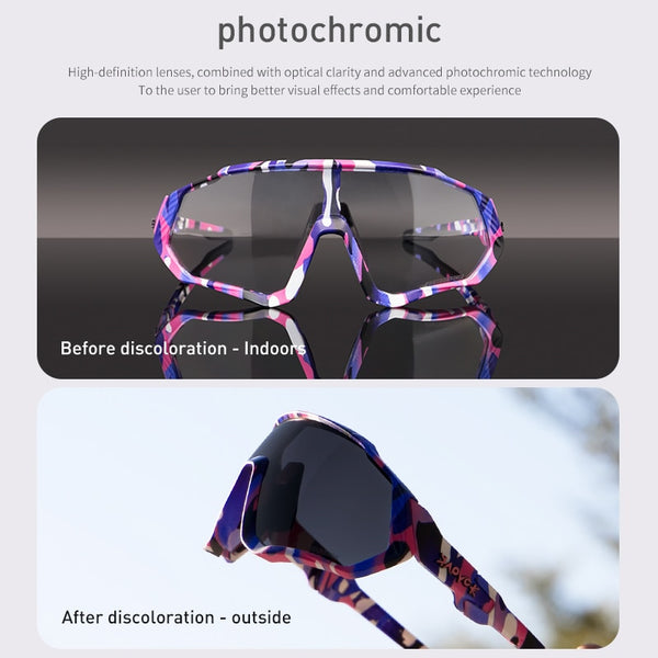 Photochromic cycling glasses 