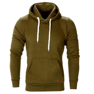 Buy armygreen Men's Sweatshirt Long Sleeve Casual Hoodies