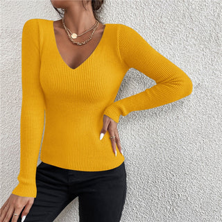 Buy style-3-yellow Turtleneck  Woman Knitted  Sweaters 2022