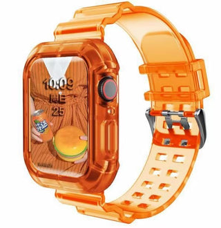 Buy orange Silicone Strap for Apple Watch 8 Band