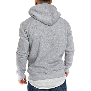 Buy lightgray Men's Sweatshirt Long Sleeve Casual Hoodies