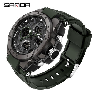 Buy 6008-army-green Dual Display Men Sports Watches G Style LED Digital Waterproof Watches