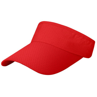 Buy red Hats Men and Women Adjustable Visor UV Protection