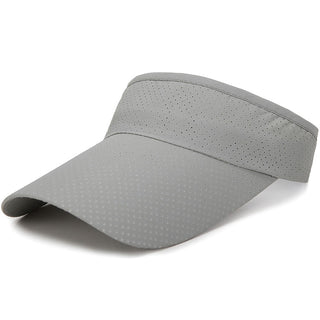 Buy light-grey Hats Men and Women Adjustable Visor UV Protection