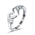 Gothic Hug Muscle Hands Rings For Women Men Adjustable Open Cuff Ring