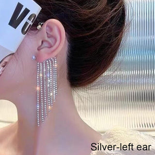 Buy k-left-ear-silver Zircon Butterfly Ear Cuff Earrings for Women 1pc Non Piercing Ear Clip