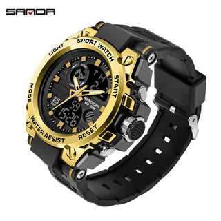 Buy 739-gold Dual Display Men Sports Watches G Style LED Digital Waterproof Watches
