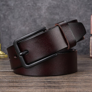 Buy brown-3 Men's Belt Genuine Leather