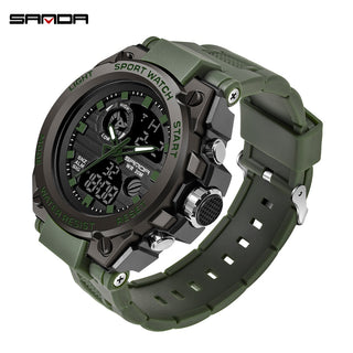 Buy 739-army-green Dual Display Men Sports Watches G Style LED Digital Waterproof Watches