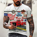 Summer New Men's T-Shirts Vintage Americana Route 66. - Fashionontheboardwalk