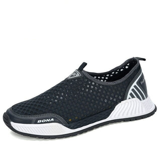 Buy dark-grey-s-gray BONA 2022 New Designers Men Breathable Walking Sneakers