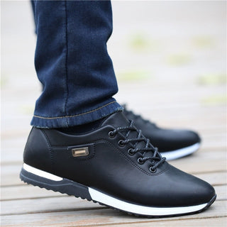 Buy black-2 Men's PU Leather Casual Shoes.