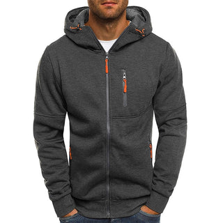 Buy darkgray Covrlge Spring Men's Jackets Hooded Coats.